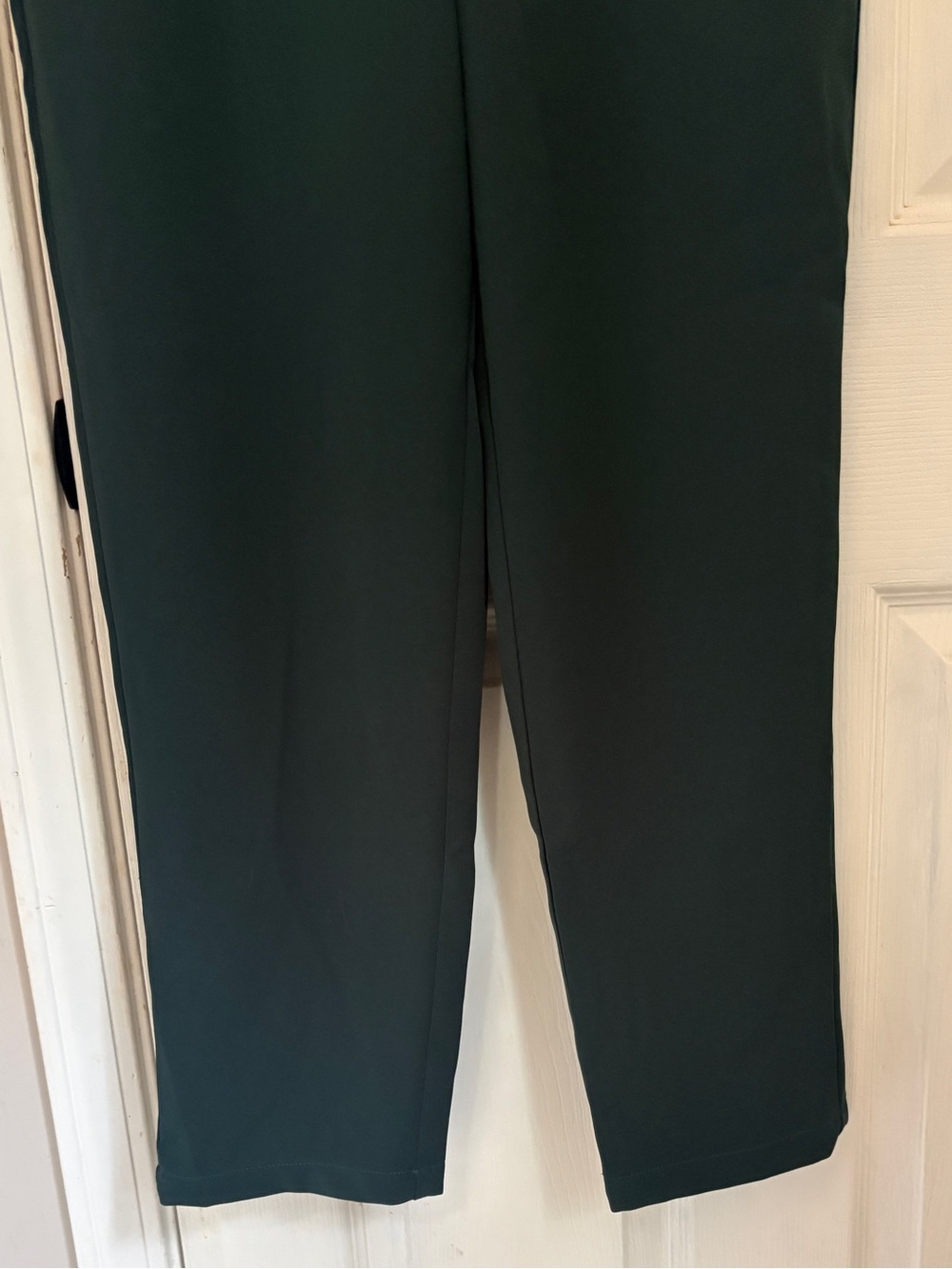HALARA Flex High Waisted Pocket Solid Work Tapered Pants in Dark Green - Picture 9 of 14